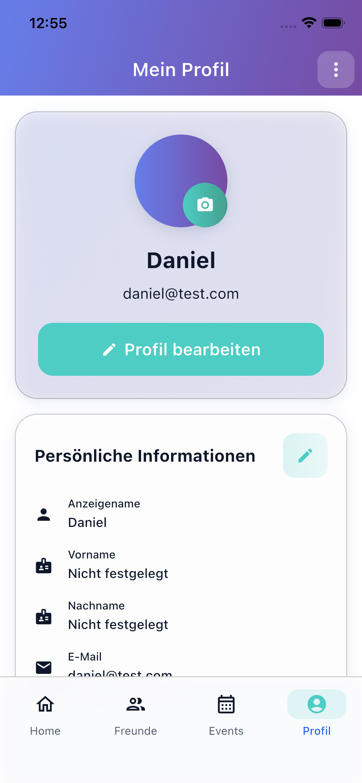 Profil & Einstellungen