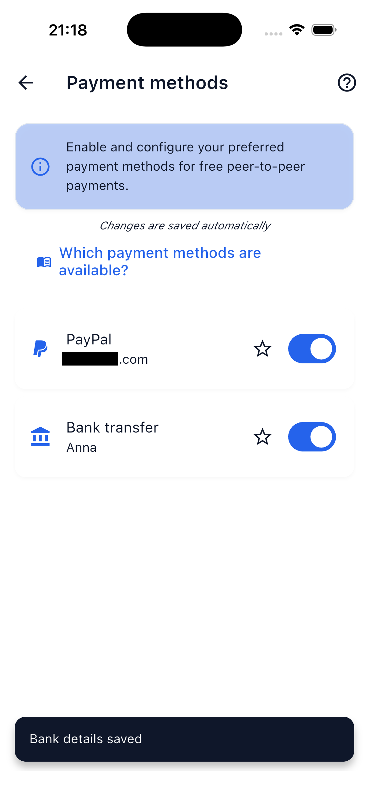 Payment Methods